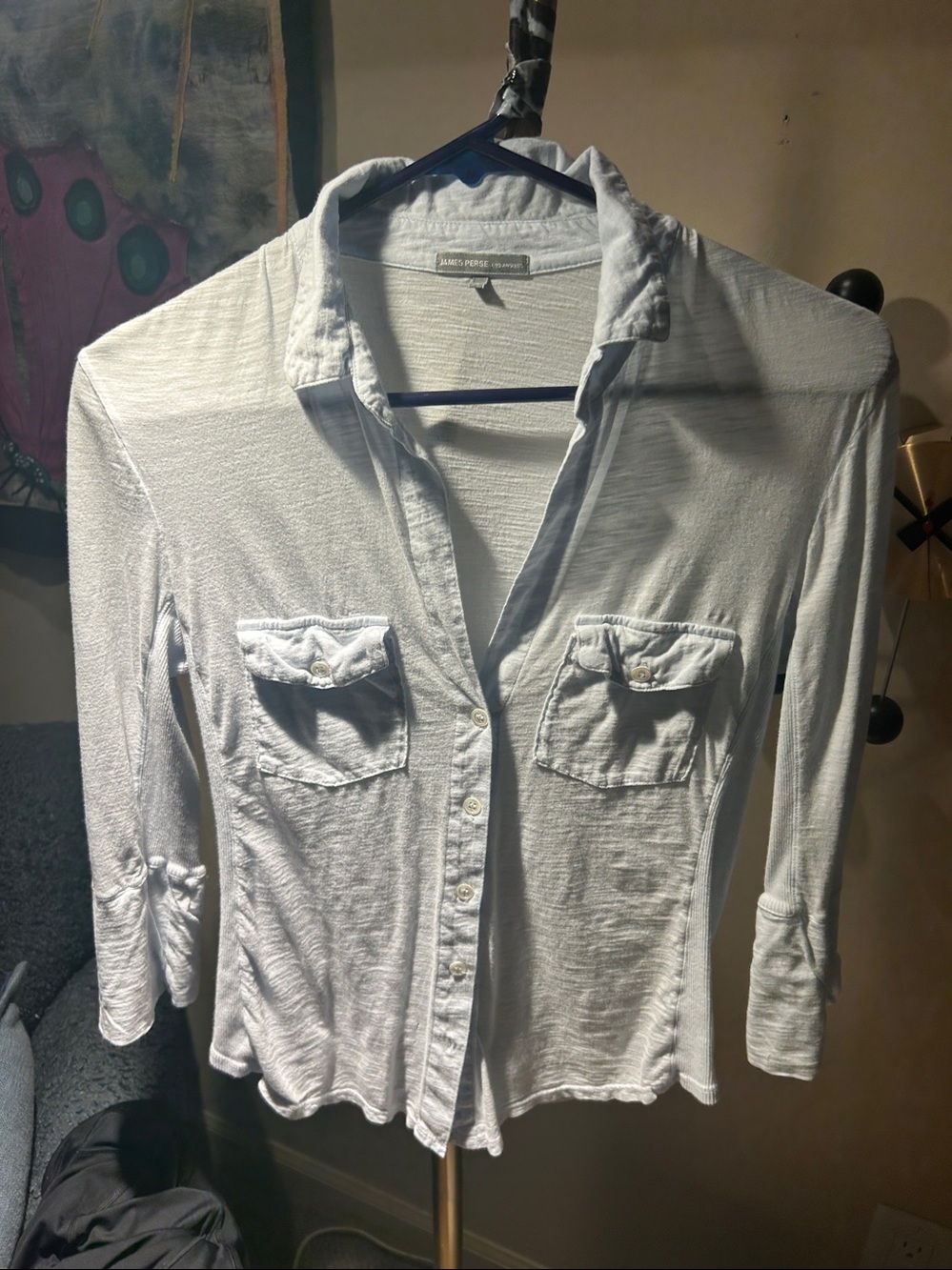 Older style James Perse 3/4 length Button down